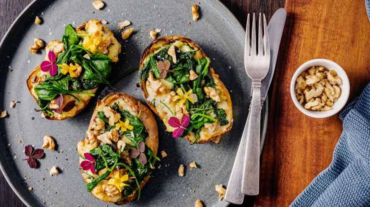 patata queso pure nueces receta guarnicion