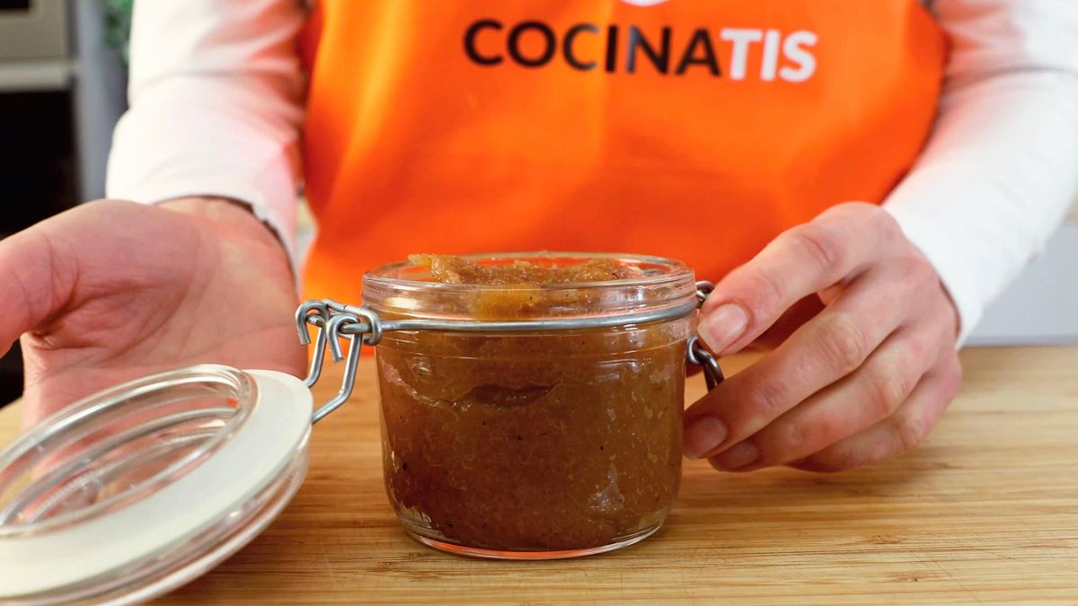 Receta de mantequilla de manzana   paso 5