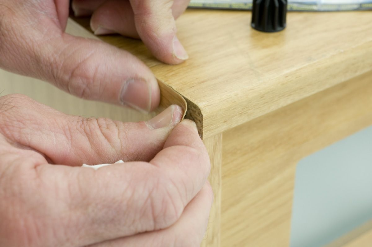 Reparar cajonera con cinta de cantear paso 2