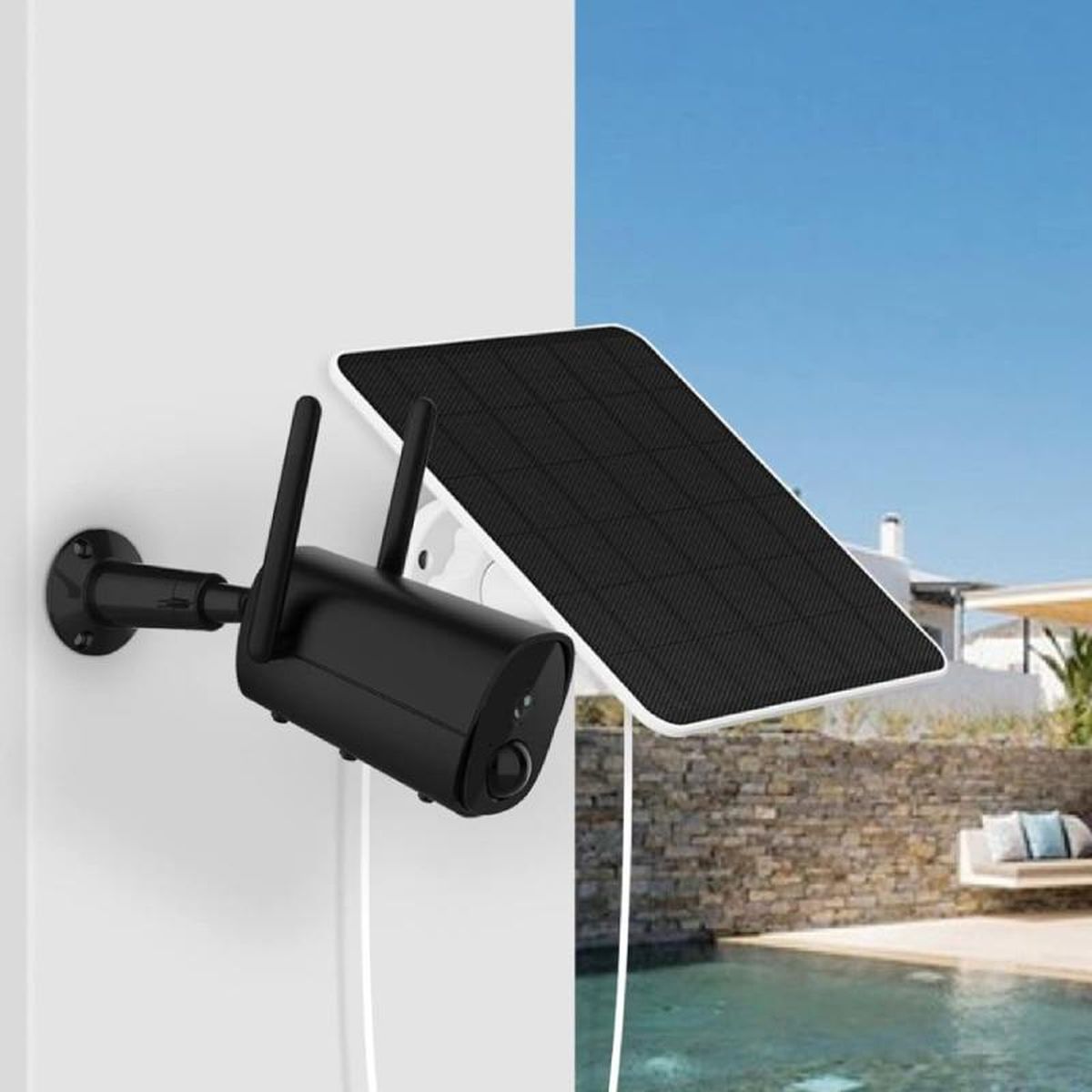 Panel solar para cargar cámaras de seguridad