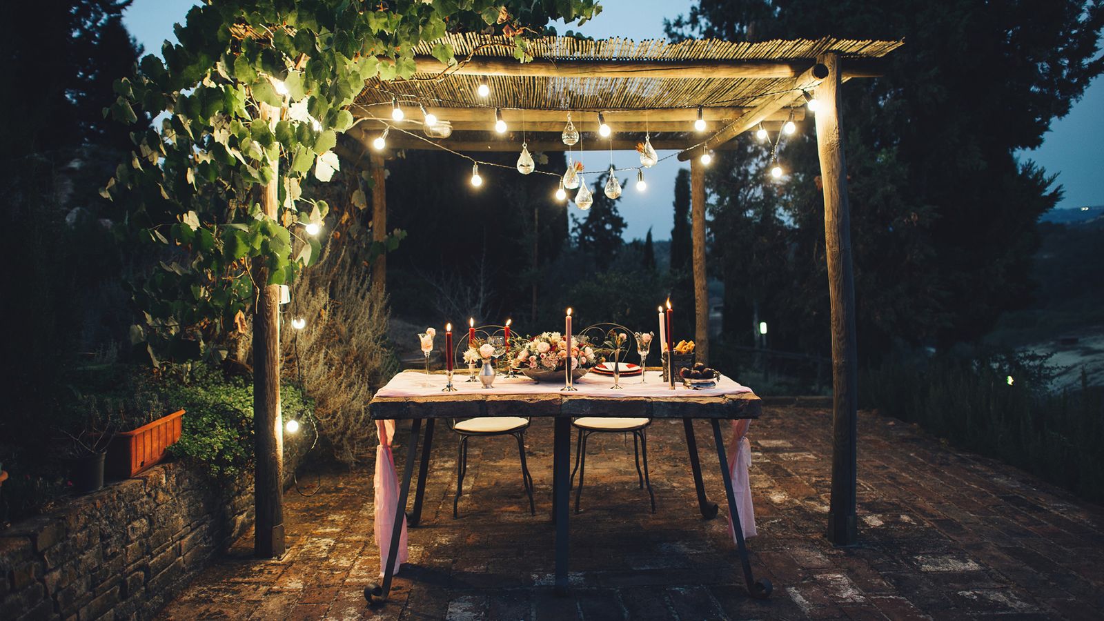 decoracion romantica mesas