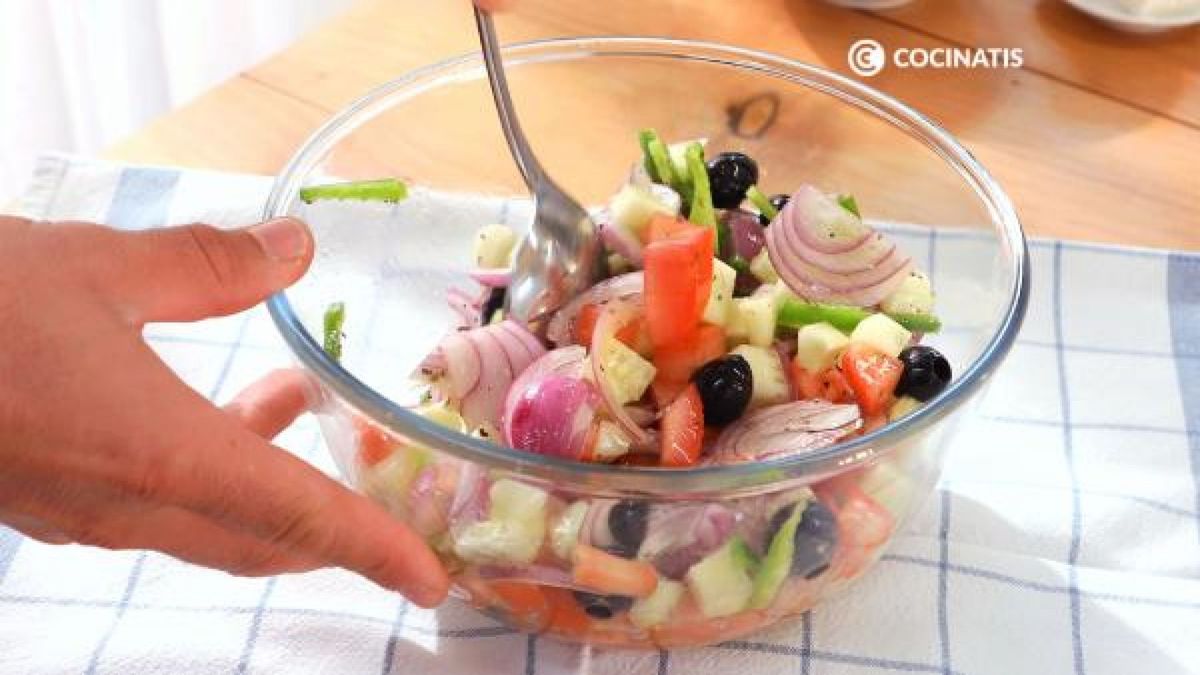 ensalada griega   Paso 5