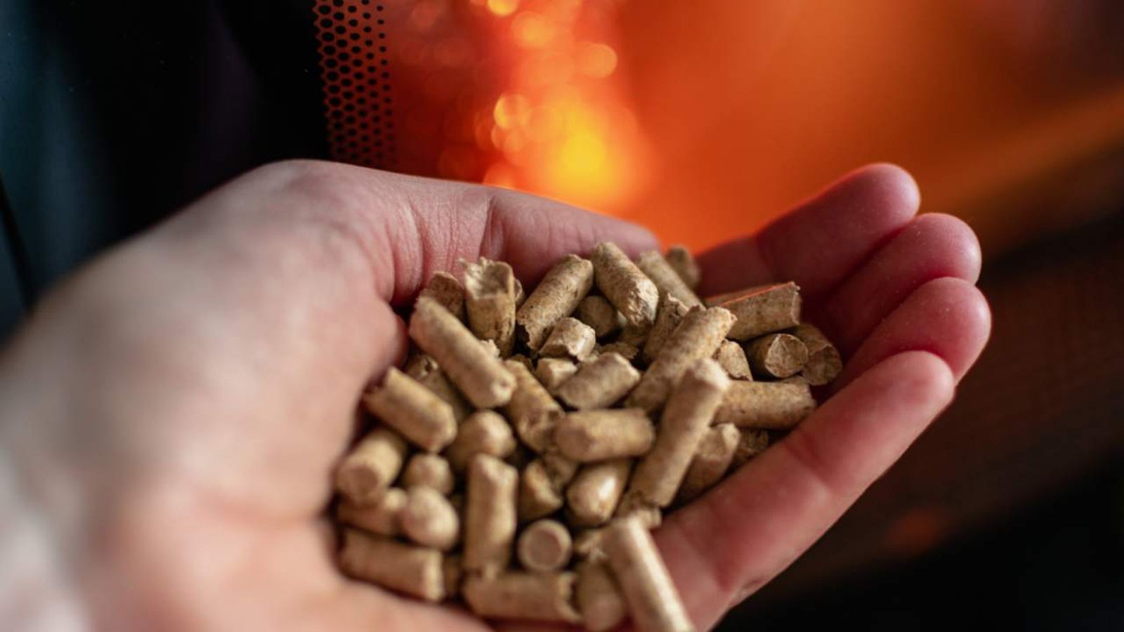 Pellets con una estufa de fondo