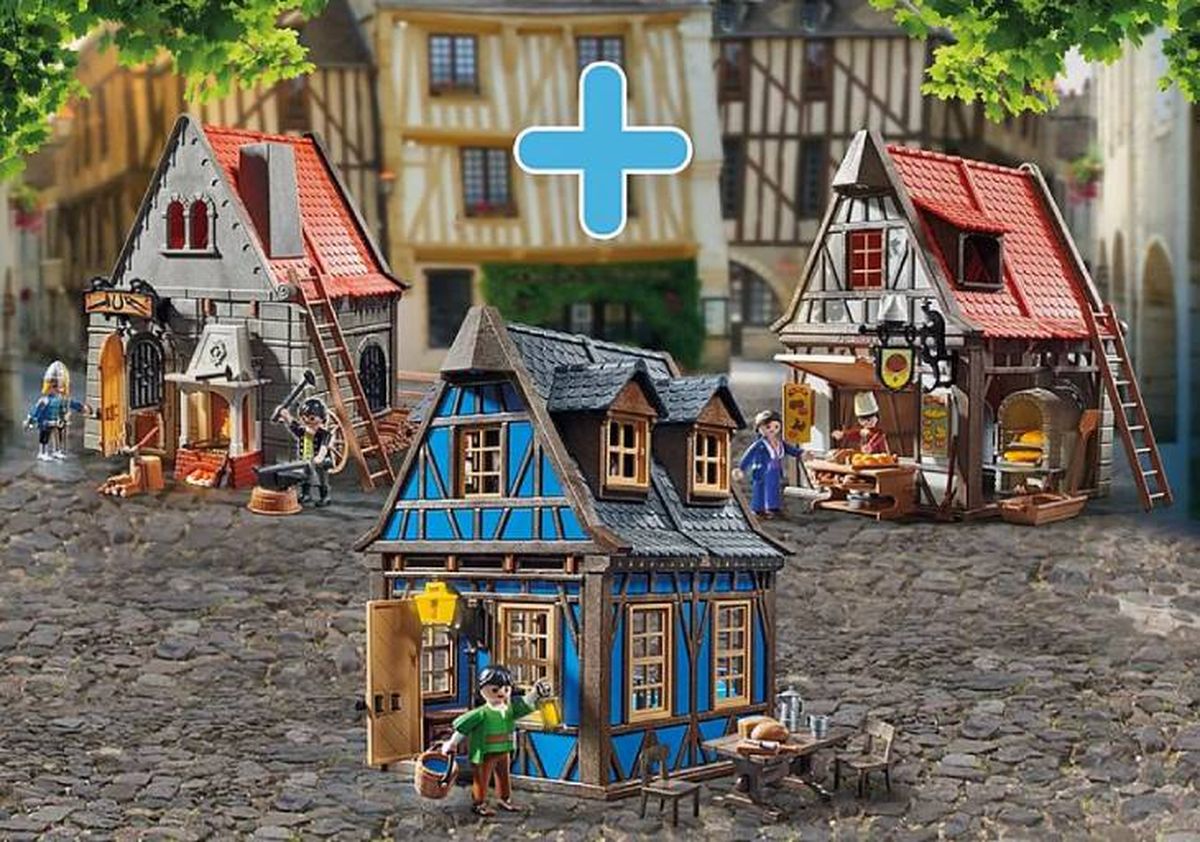 coleccion playmobil aldea medieval