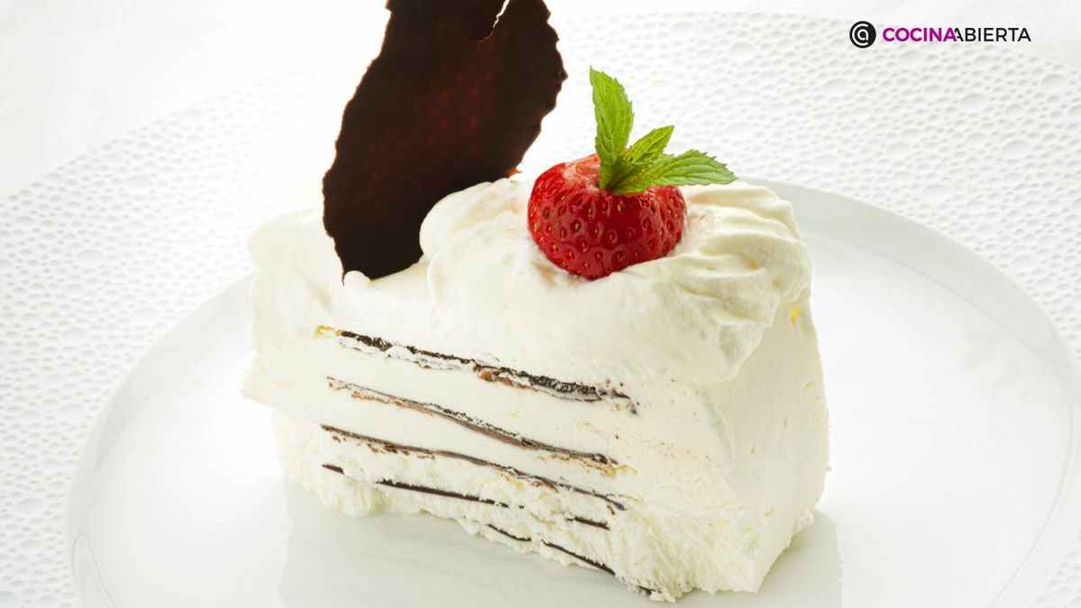 tarta helada nata chocolate