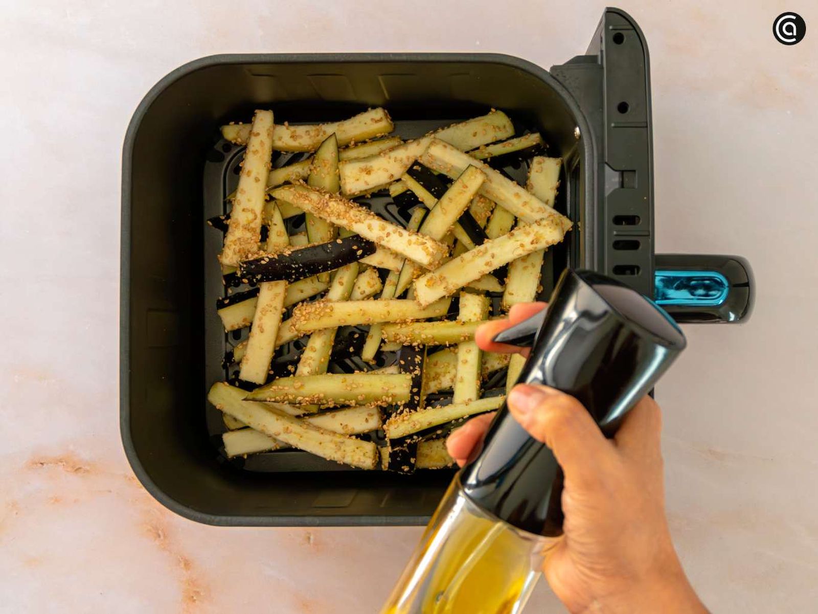 Cocina las berenjenas en la freidora de aire