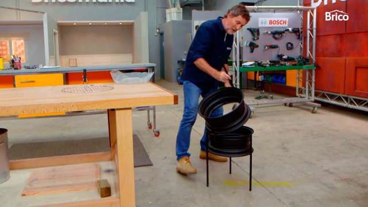 brico 0919 como hacer barbacoa con una llanta paso 10