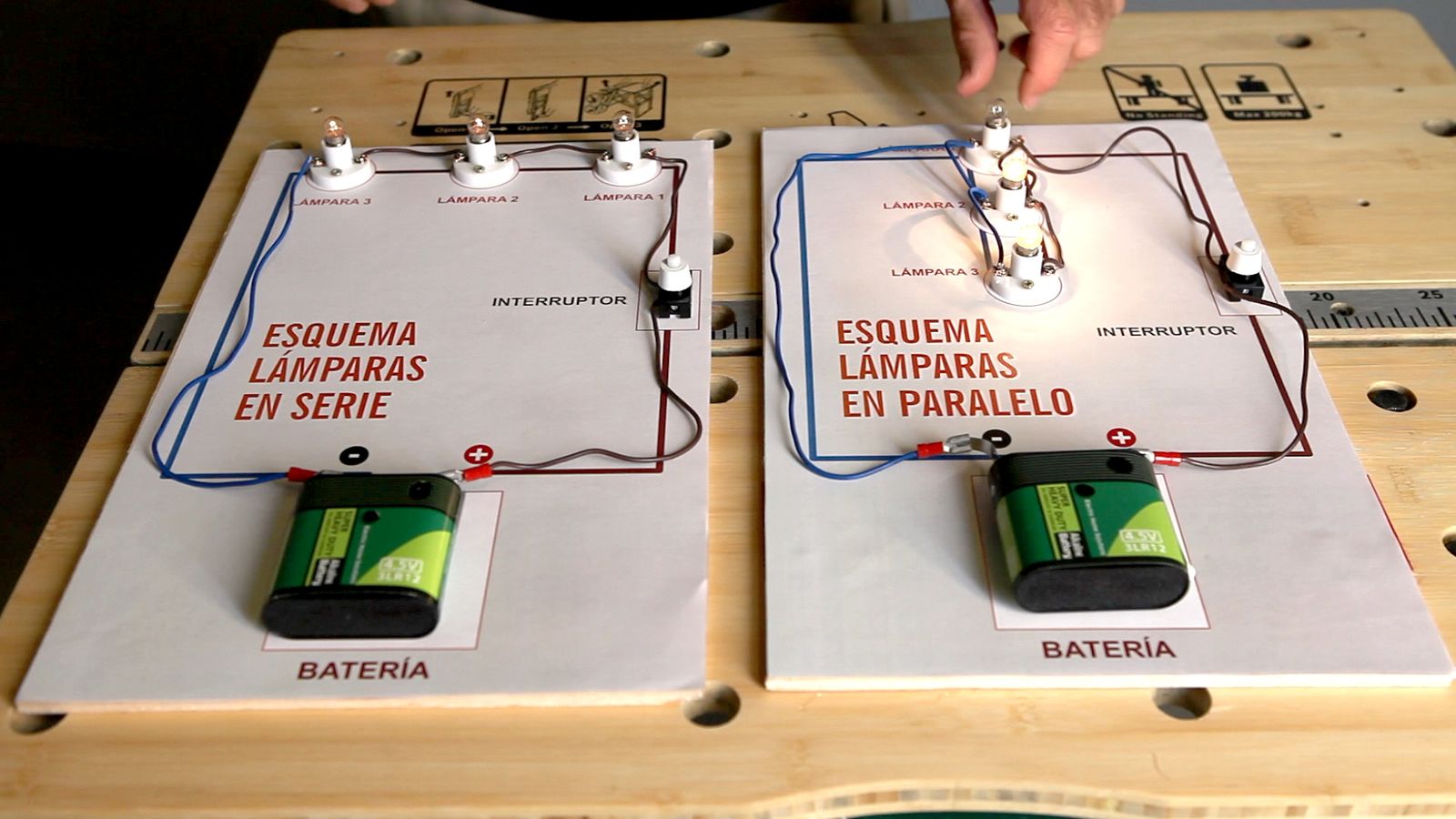 Circuito eléctrico en paralelo paso 8