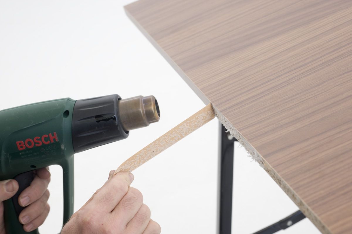 Reparar cajonera con cinta de cantear paso 3