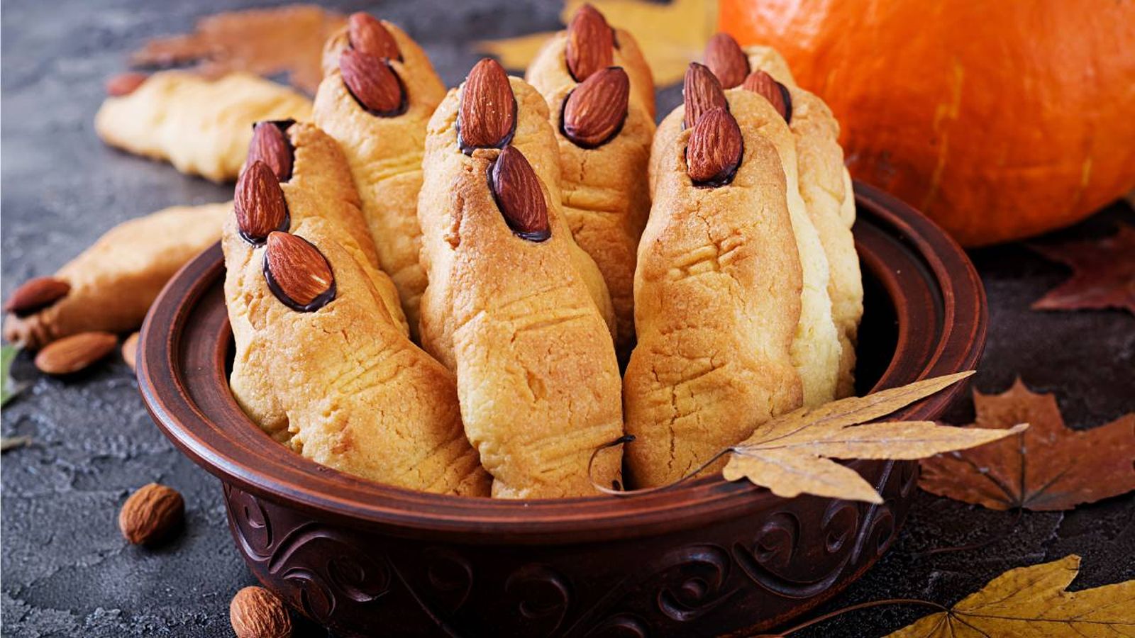 dedos de bruja galletas almendra para halloween