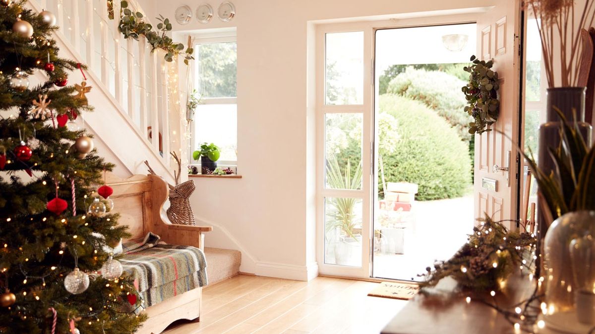 donde colocar arbol navidad recibidor