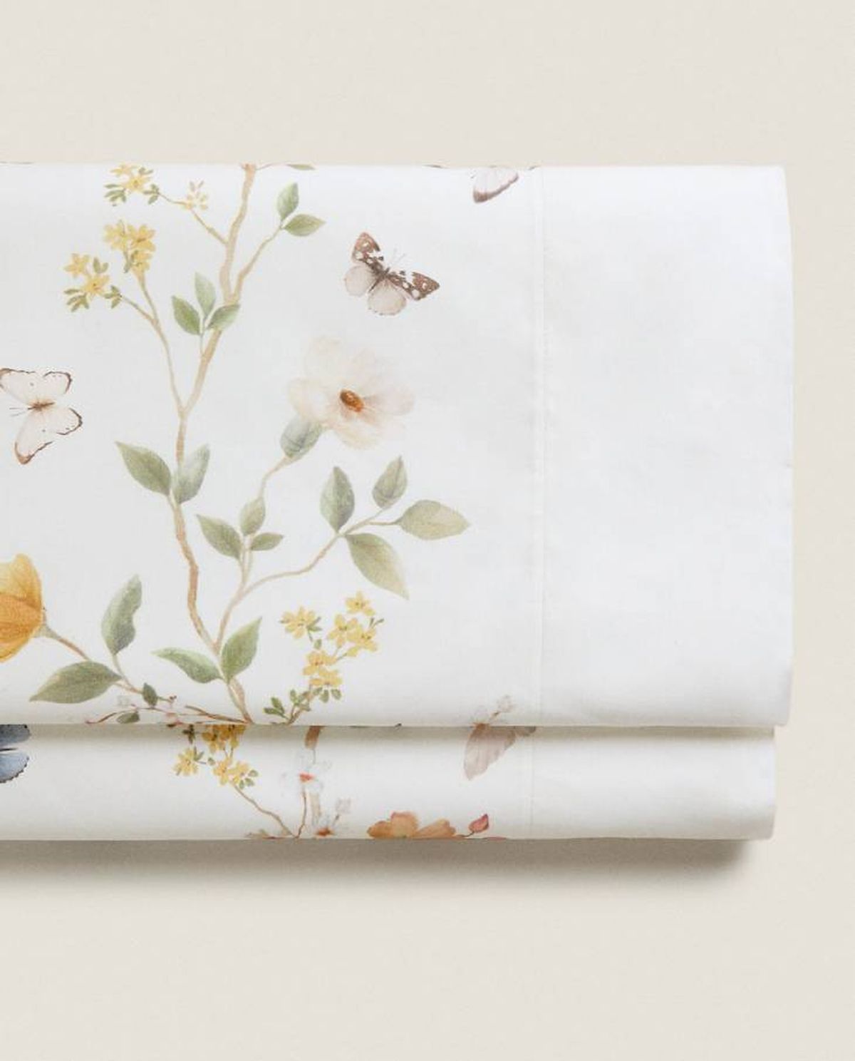 sabana flores mariposas zara home