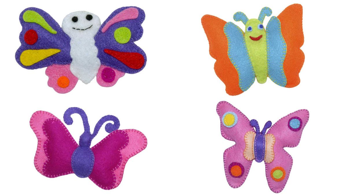 Ideas para hacer mariposas de fieltro