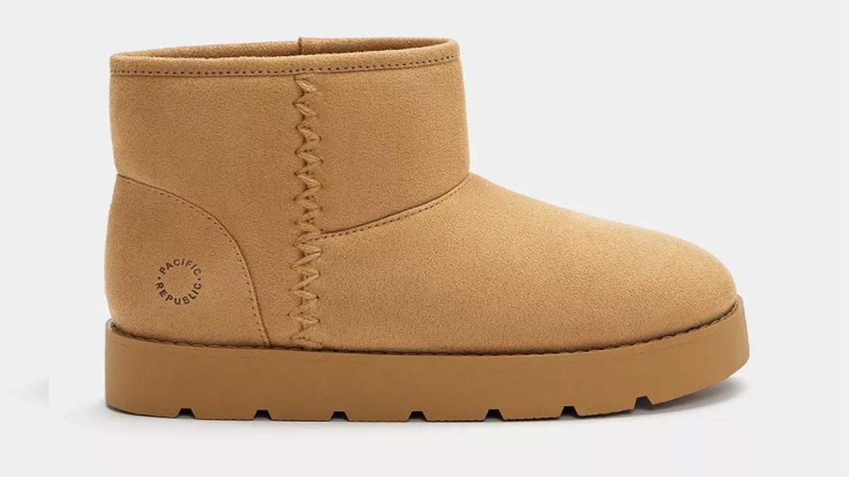 Botín plano forrado de borreguito