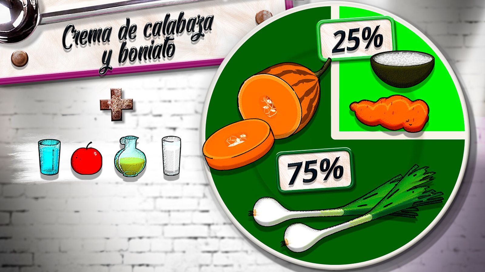 crema calabaza plato