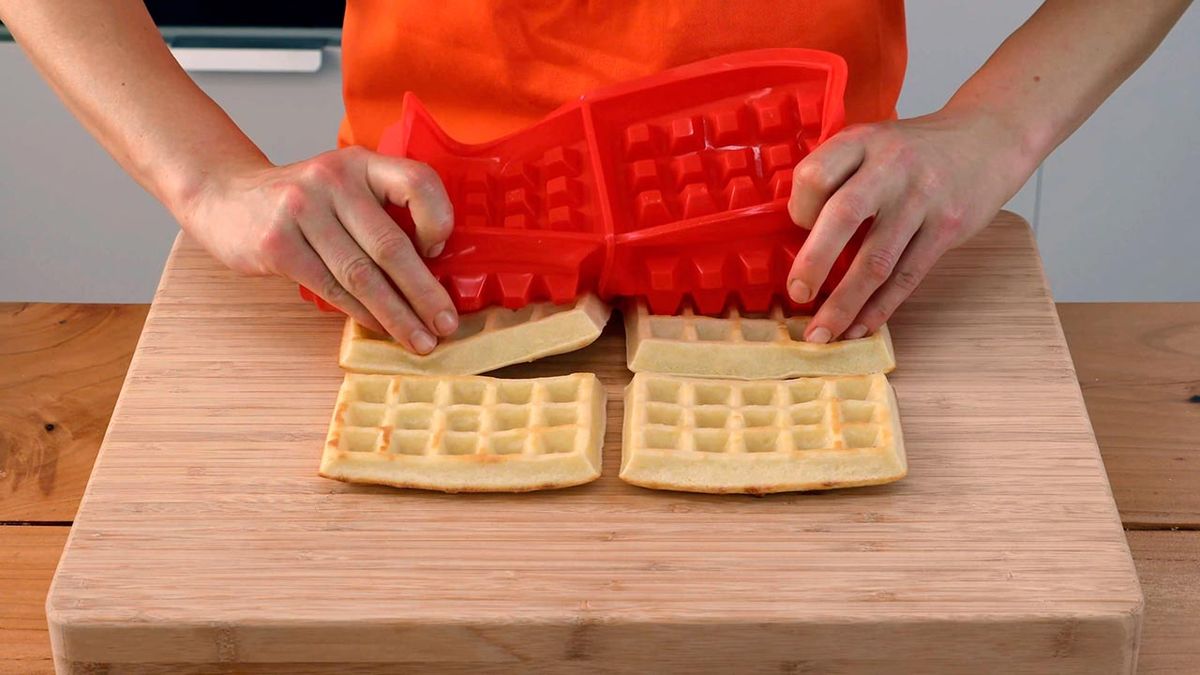 Recetas de gofres con chocolate  paso 6