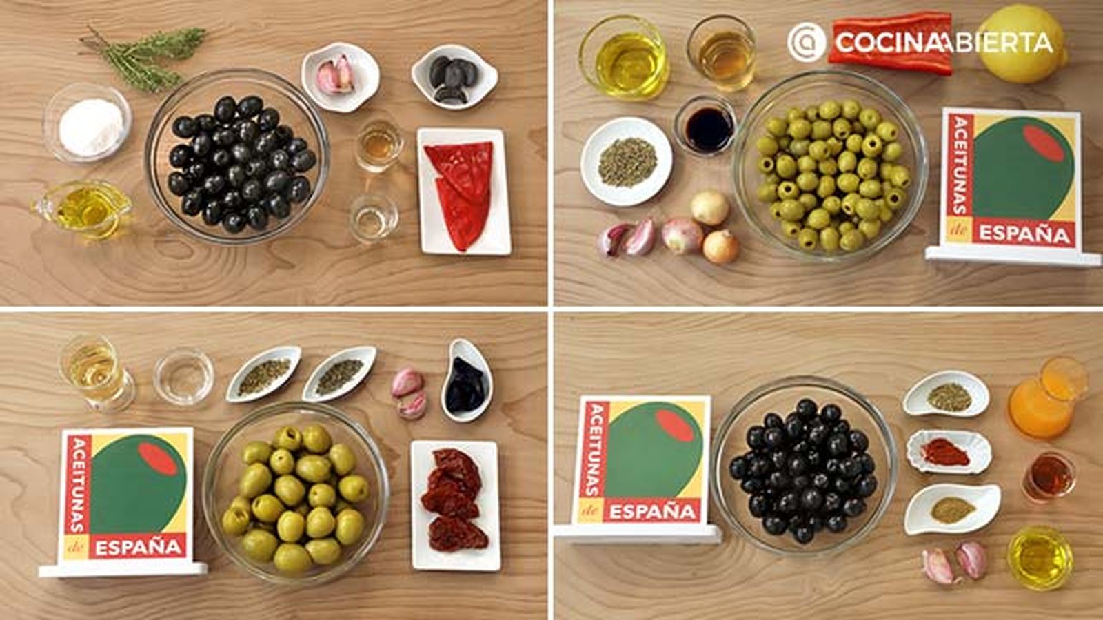 4 alinos para aceitunas