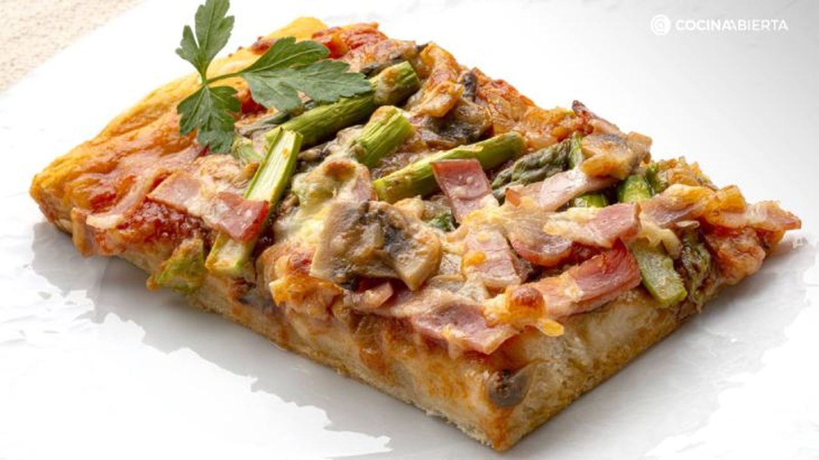 Pizza de champiñones