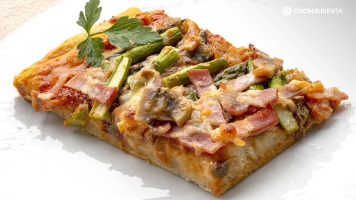 Pizza de champiñones