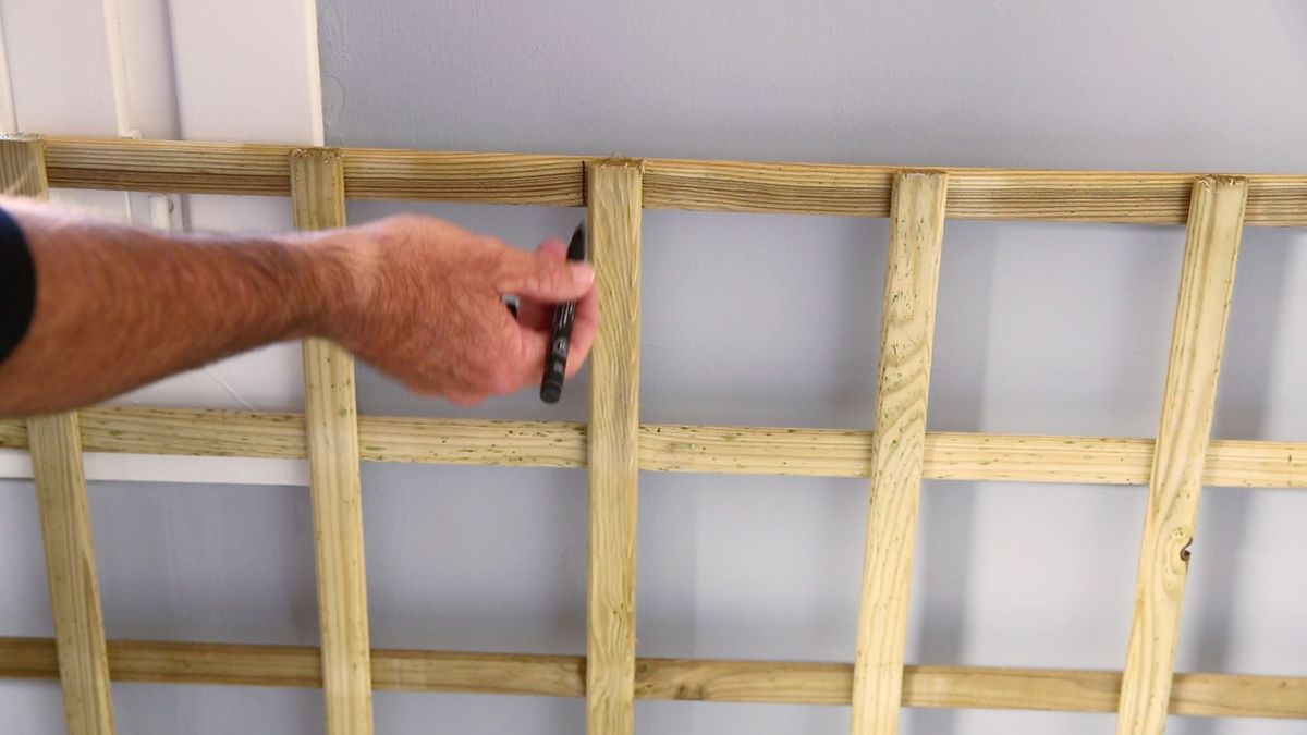 Hacer cabecero con una celosía paso 1