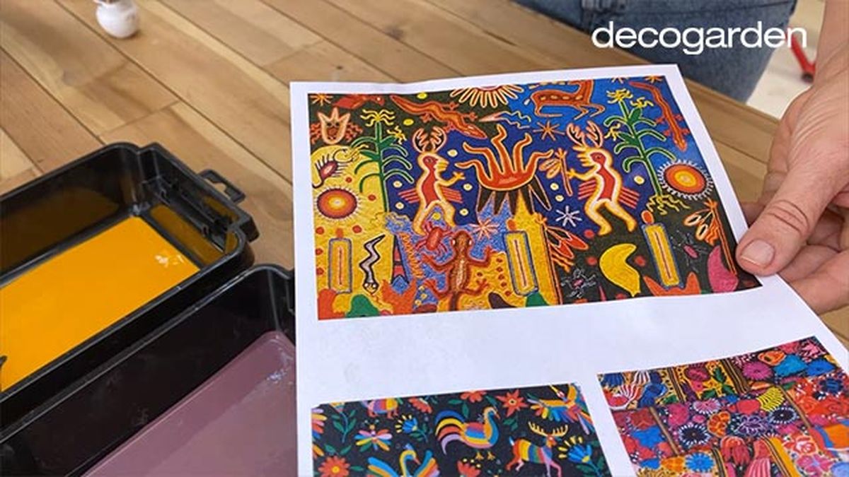 pintar una silla de madera vieja estilo mexicano paso 4