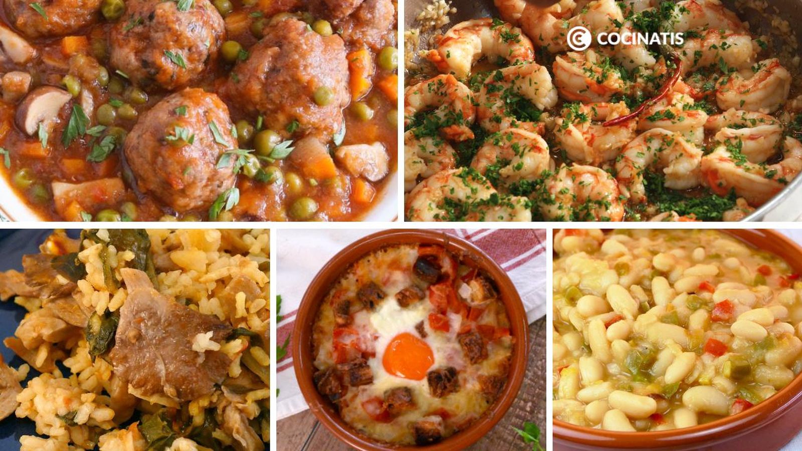Menú semanal con recetas variadas