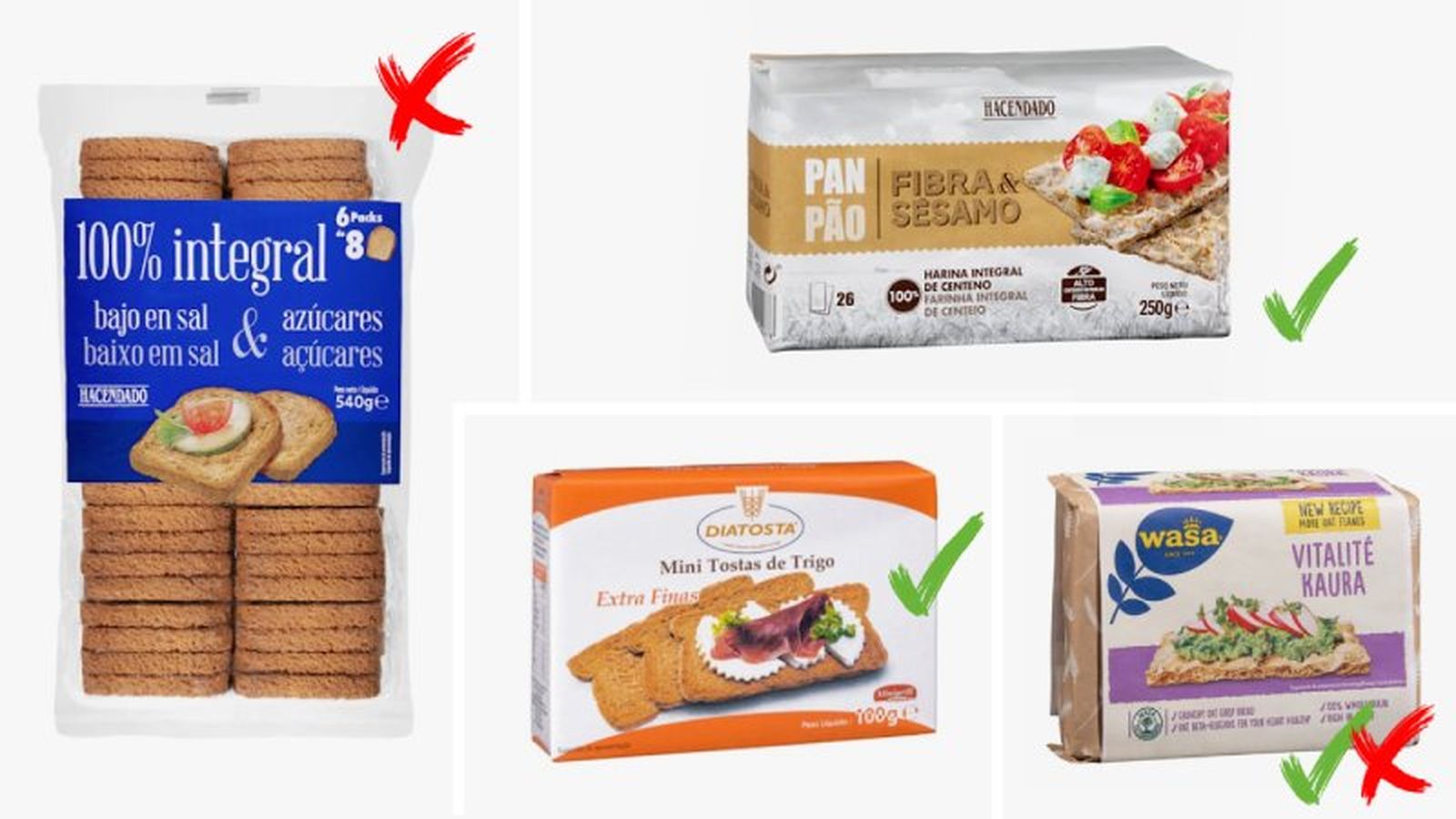 Pan tostado del Mercadona