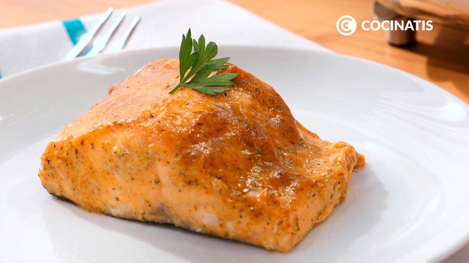 Salmón cajún al horno