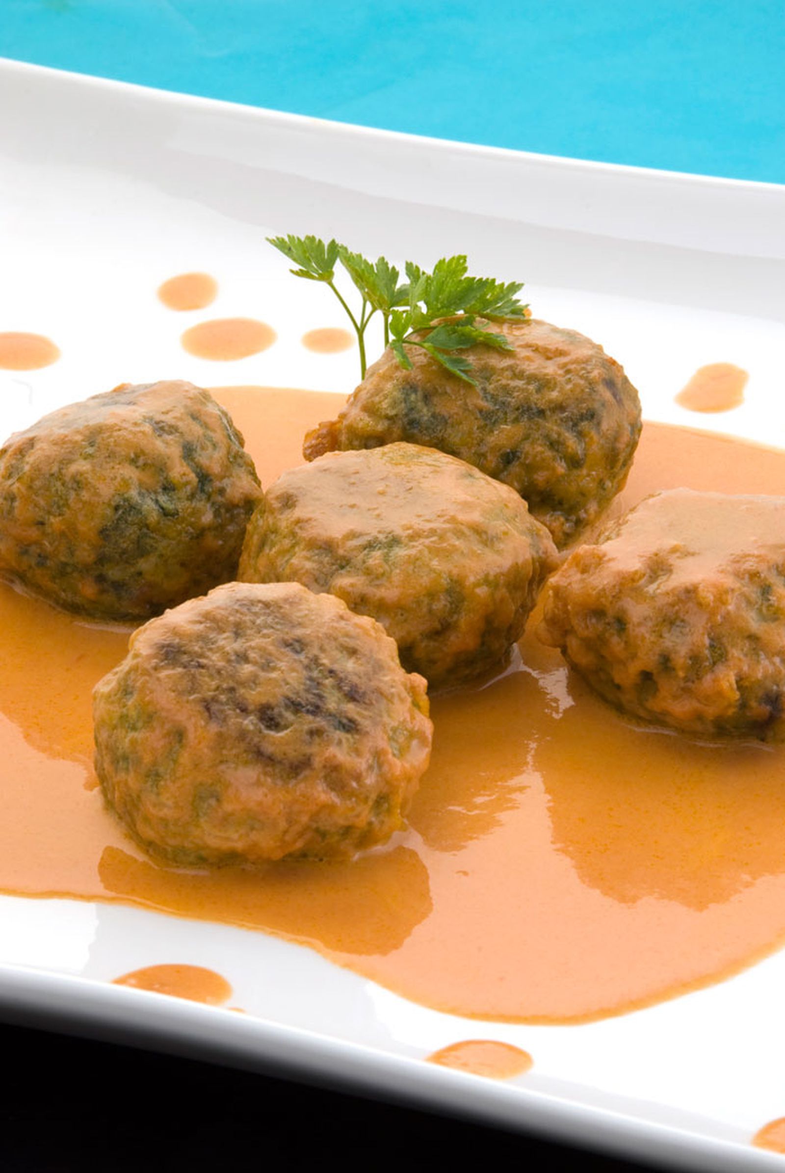 Albóndigas de espinaca con arroz