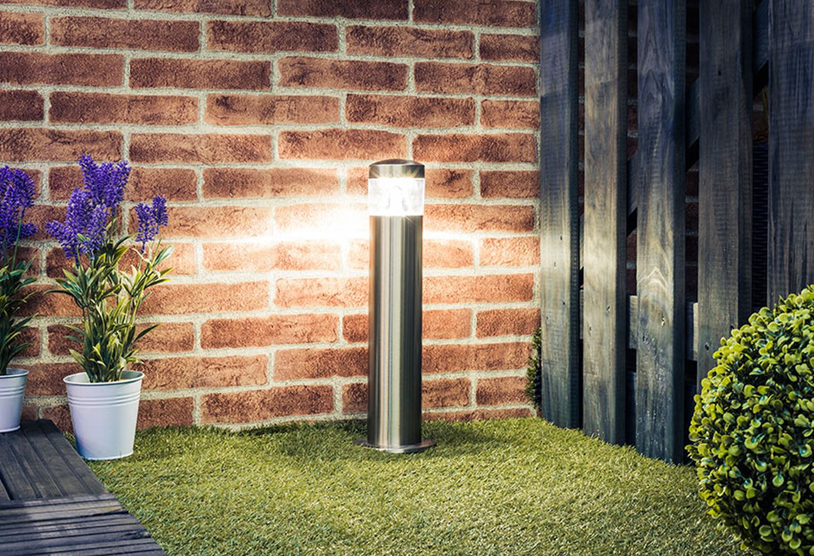 baliza LED jardin leroy merlin