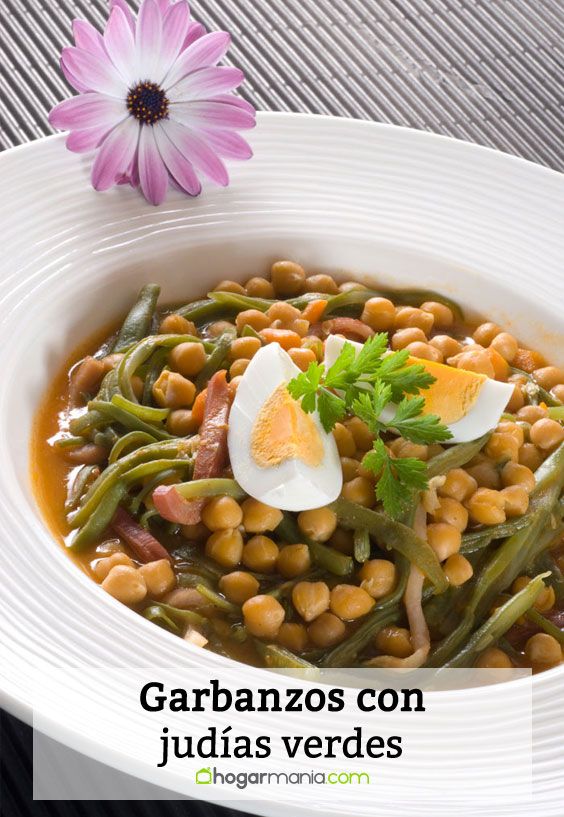 garbanzos judias verdes pin