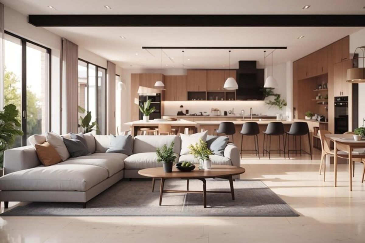 Salón comedor relajante y acogedor.