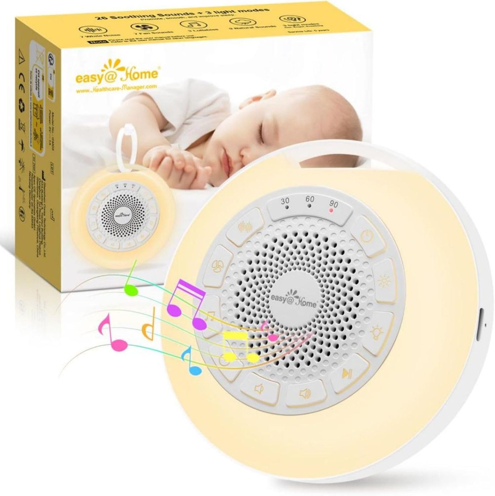 Dispositivo de ruido blanco para bebés easy@home.