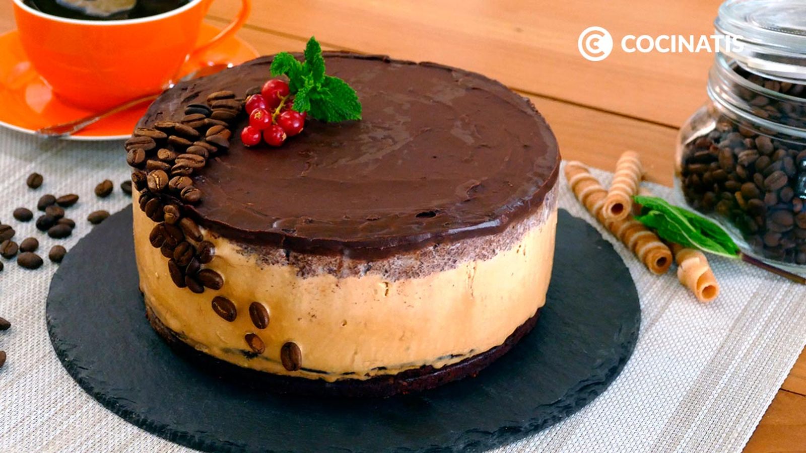 Receta de tarta helada de café