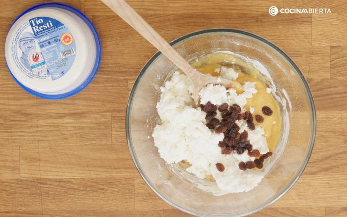 Tortitas de queso fresco - paso 2