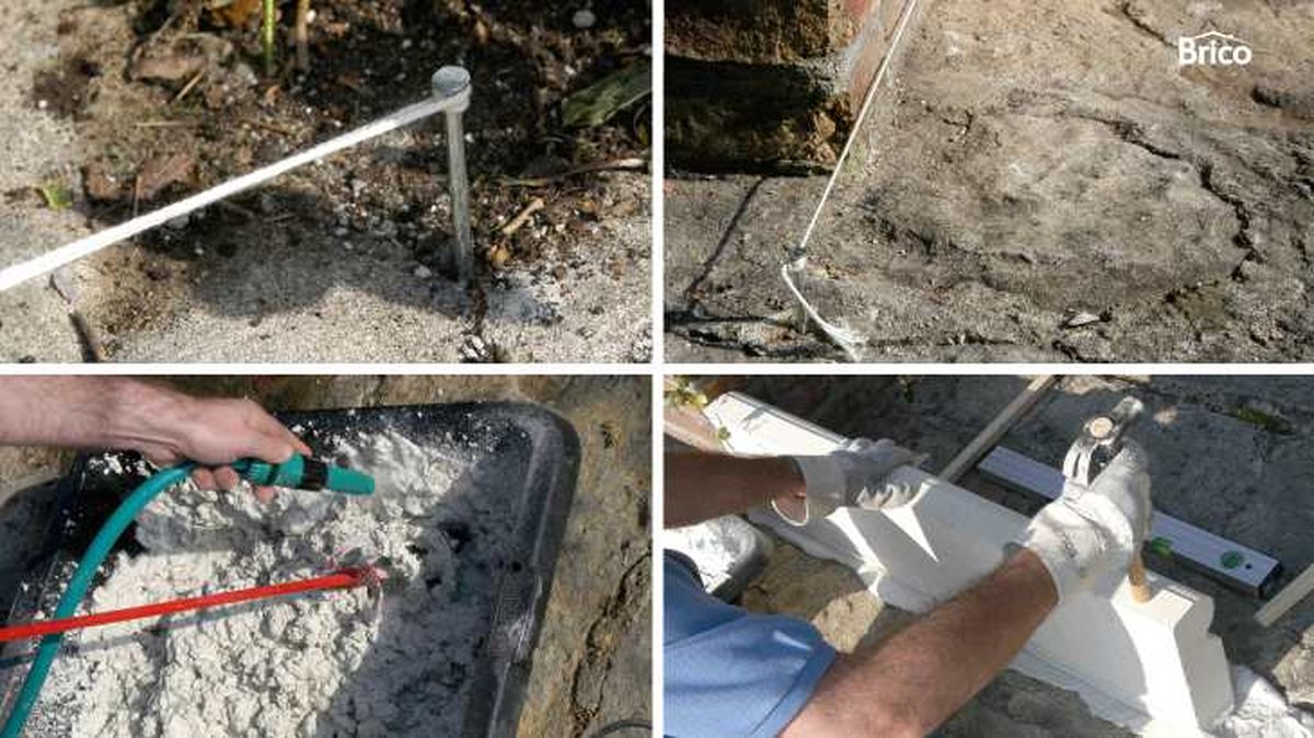 Fijar los bordillos de hormigón