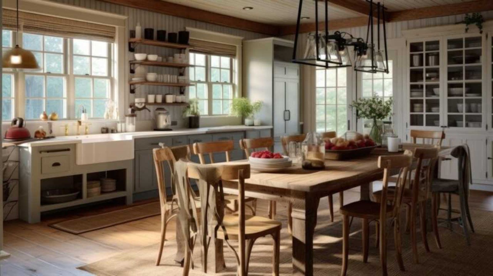 Cocina de estilo shaker.