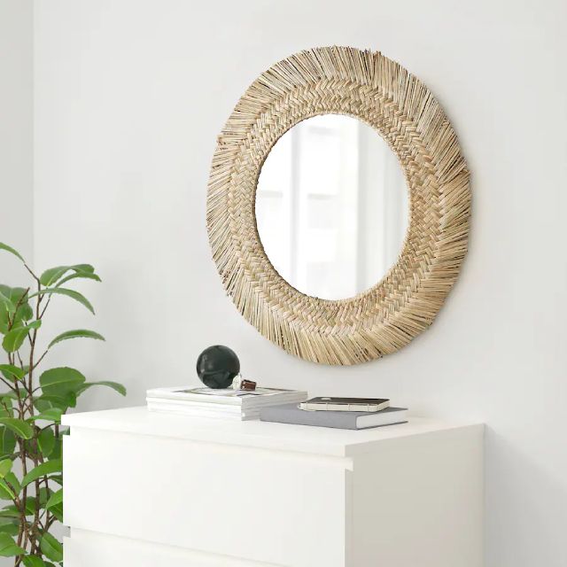 espejo redondo junco VRIGSTAD ikea