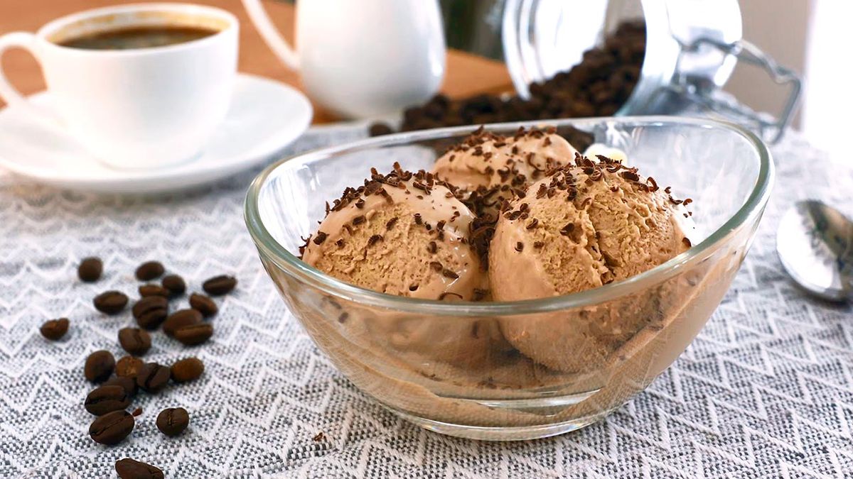 Receta de helado de café casero