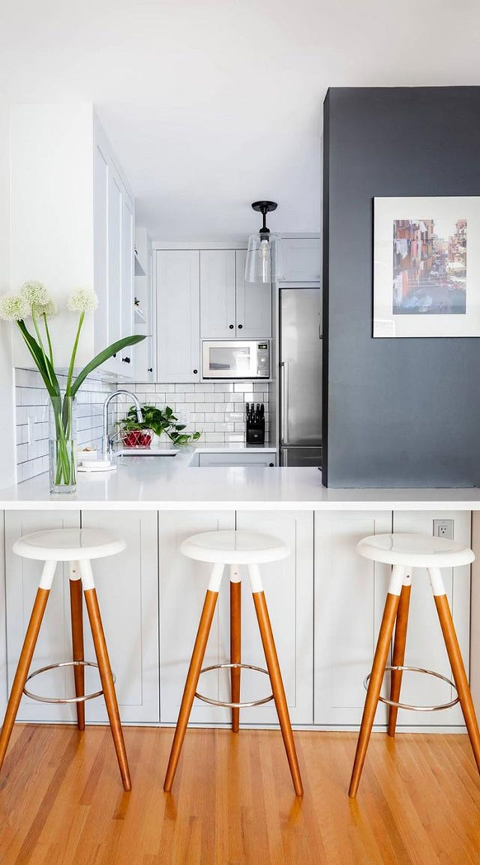 Cómo decorar una cocina pequeña de estilo moderno 2