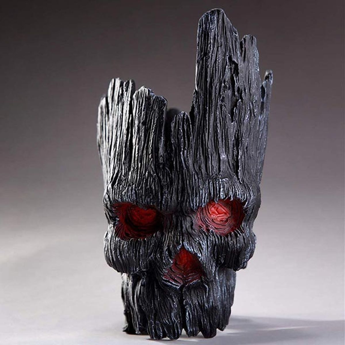 maceta de calavera oscura