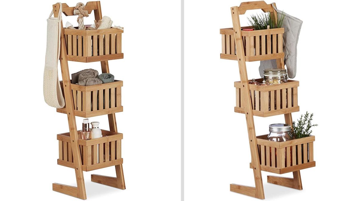 estanteria escalera ganar espacio habitacion pequena solo cajas escalonadas