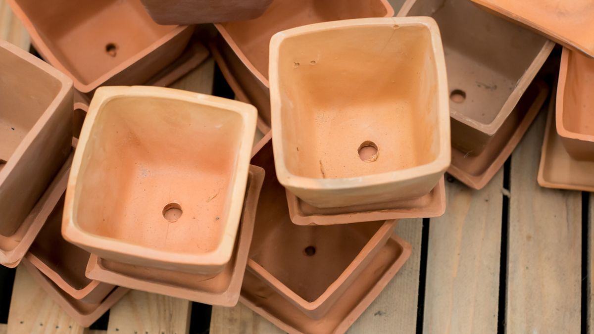 agujeros de drenaje macetas