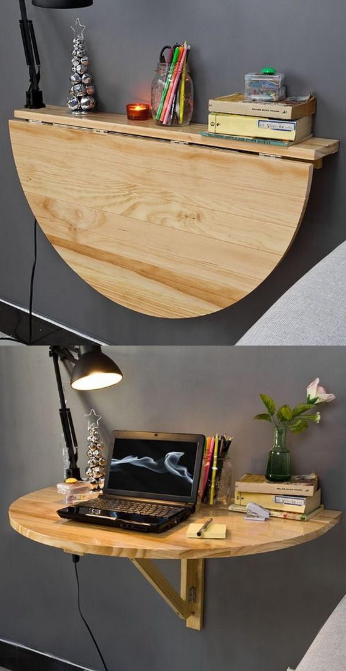 Mesa abatible perfecta para pisos pequeños.