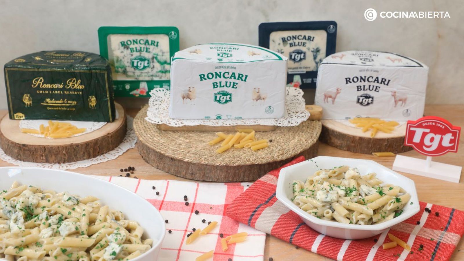 Receta de pasta con queso azul