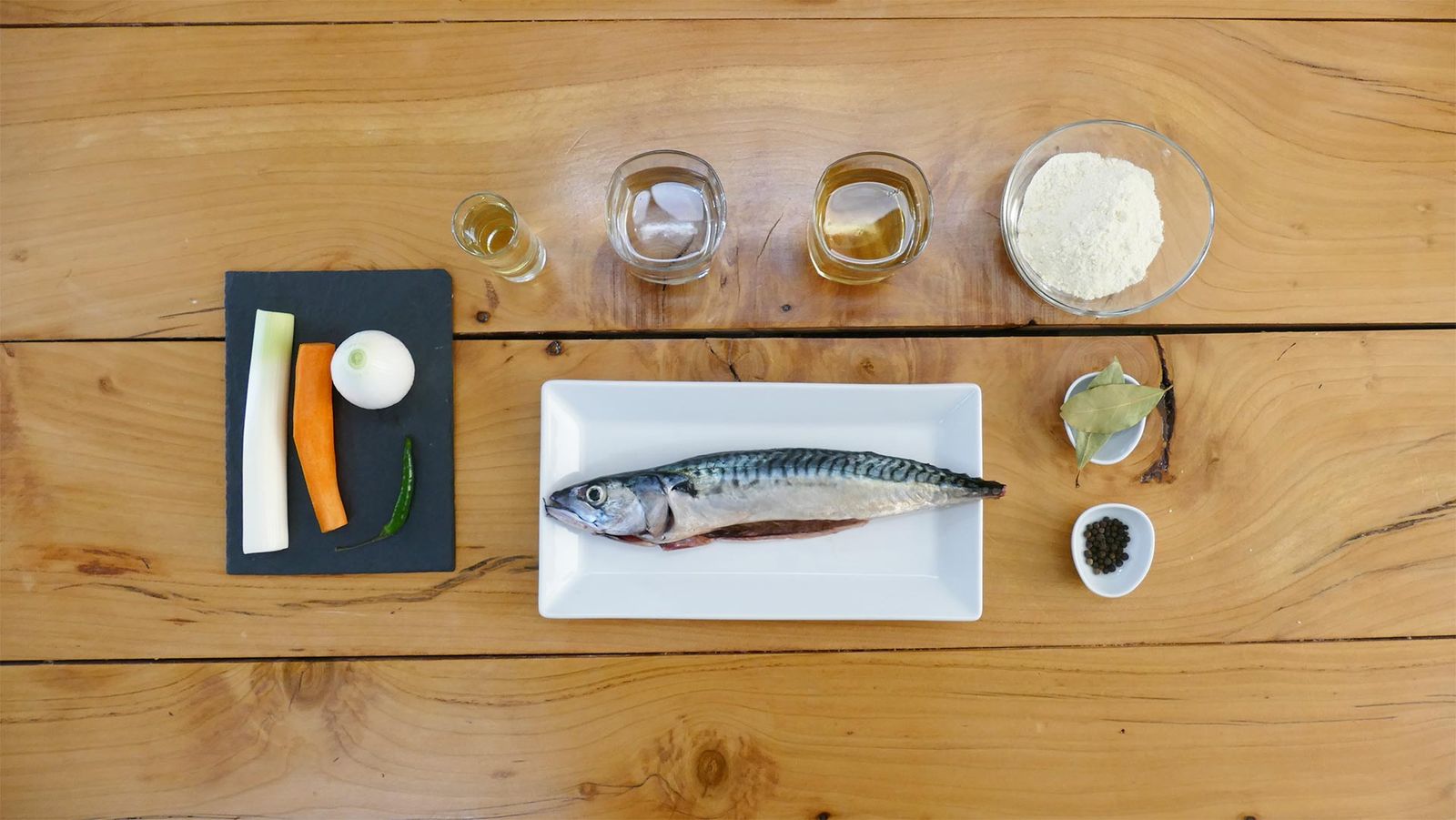 Receta de caballa o verdel en escabeche   Ingredientes