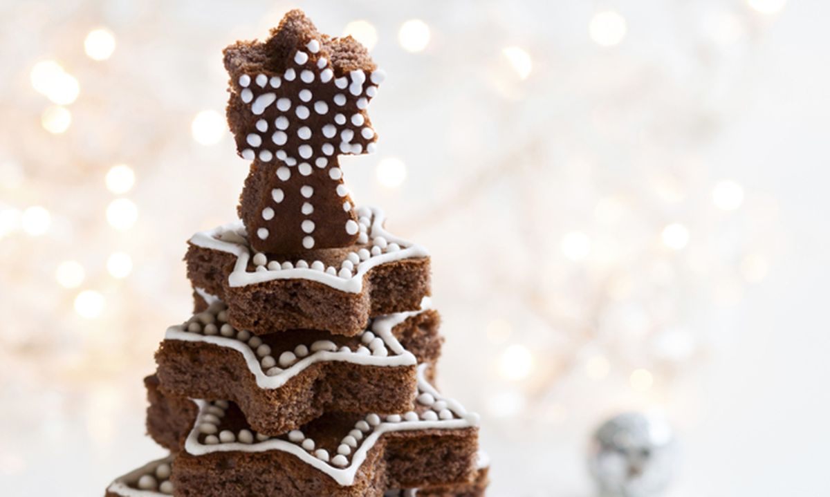 bizcocho chocolate forma arbol principal