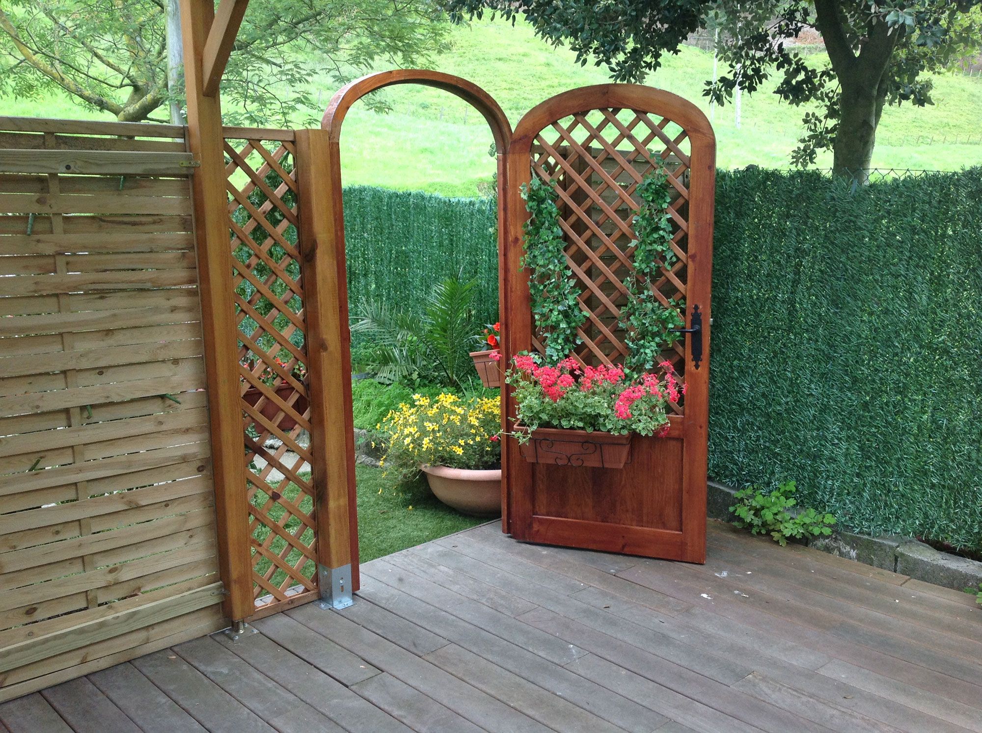 Puerta para la terraza paso 15