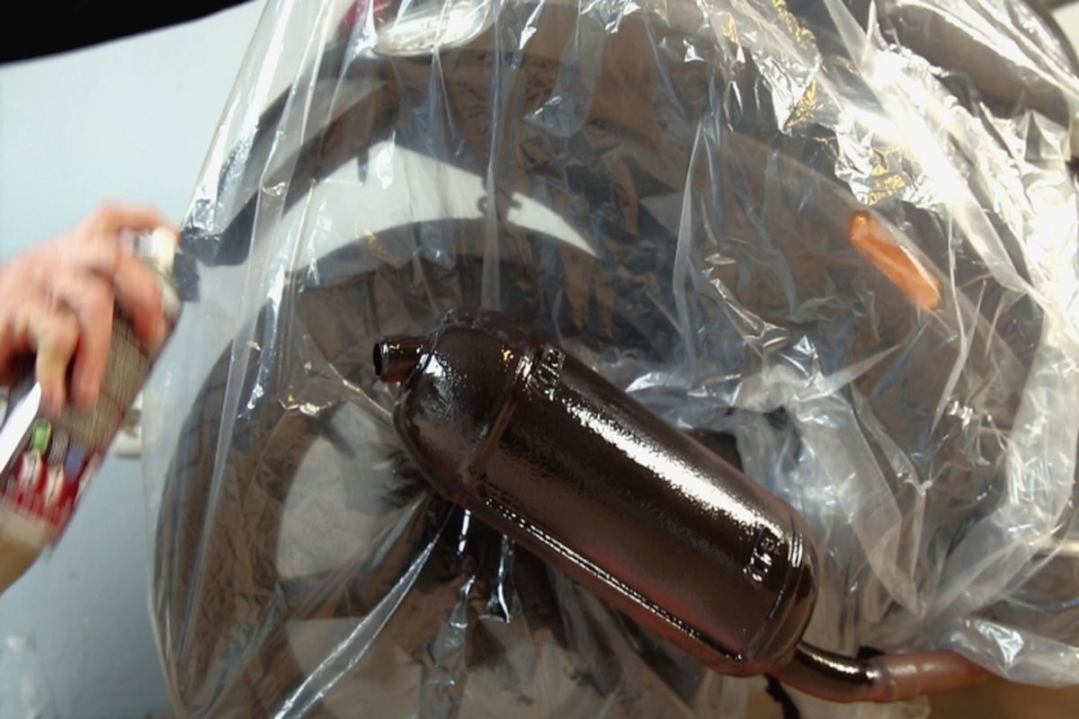 Pintar tubo de escape paso 8