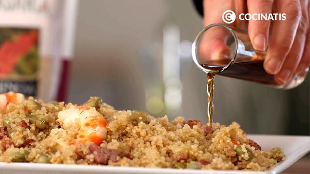 Receta de ensalada de quinoa y gambas  paso 6